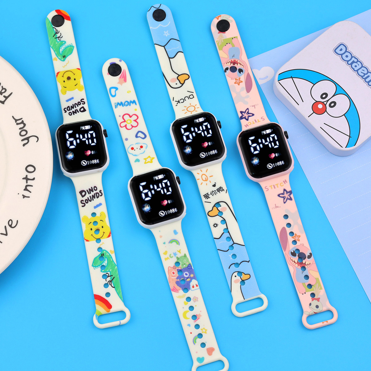 (Cross-border trading), square electronic cartoon fashionable watch, (Physicals) 3