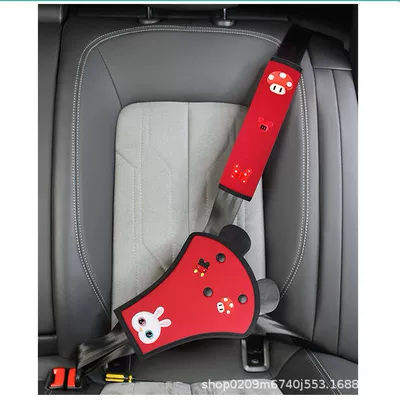 Car Seat Belt Portable Removable Seat belt shoulder pad - little-red-rabbit-suit-maternal-and-infant-grade-material-can-be-used-by-both-adults-and-babies