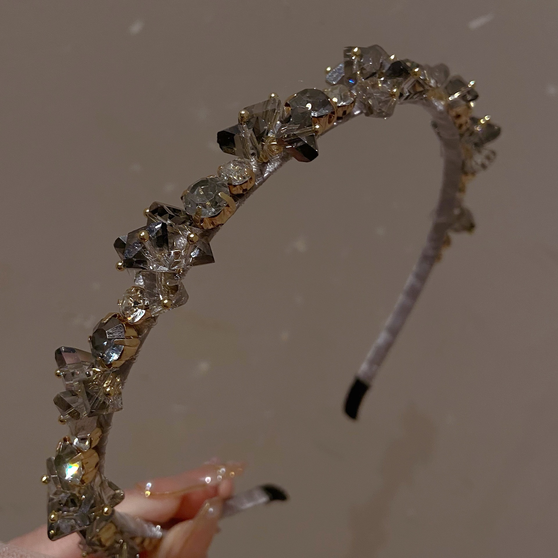 "Falling world" fata cristallo compleanno fascia elegante retrò francese accessori per capelli copricapo stile principessa coreana_voghion.com