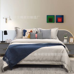 Juvenile model room furniture exhibition room bedding cream wind children soft design multi-piece bedding