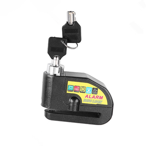 Factory direct sales bicycle electric vehicle motorcycle anti-theft aluminum touch alarm waterproof disc brake lock alarm lock
