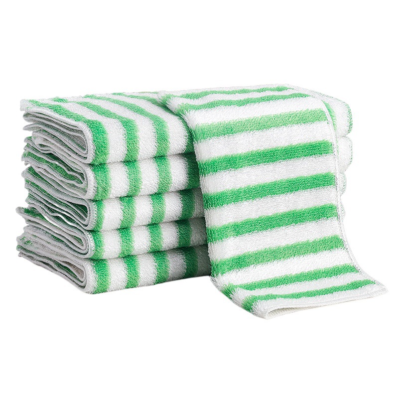 Trapo de fibra de bambú de doble cara de eliminación de aceite paño de limpieza del hogar absorbente de fregado cocina plato toalla ventas directas de fábrica