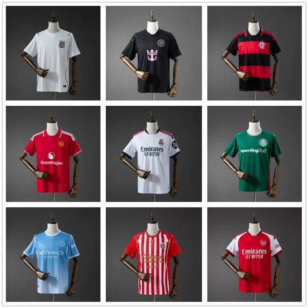 2627 Thai Version of the Football Jersey Flamengo Manchester City Barcelona Real Madrid Ac Cruzeiro Inter Milan Paris Short-Sleeved Football Jersey
