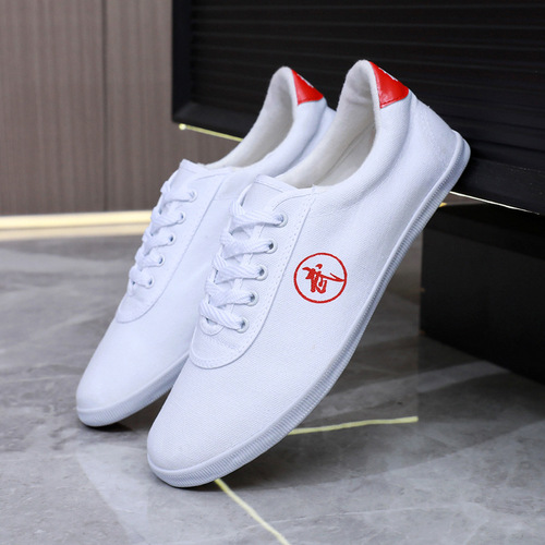 Wen Luodi martial arts shoes, men's Tai Chi shoes, women's canvas beef tendon sole training shoes, children's training performance shoes, sports shoes