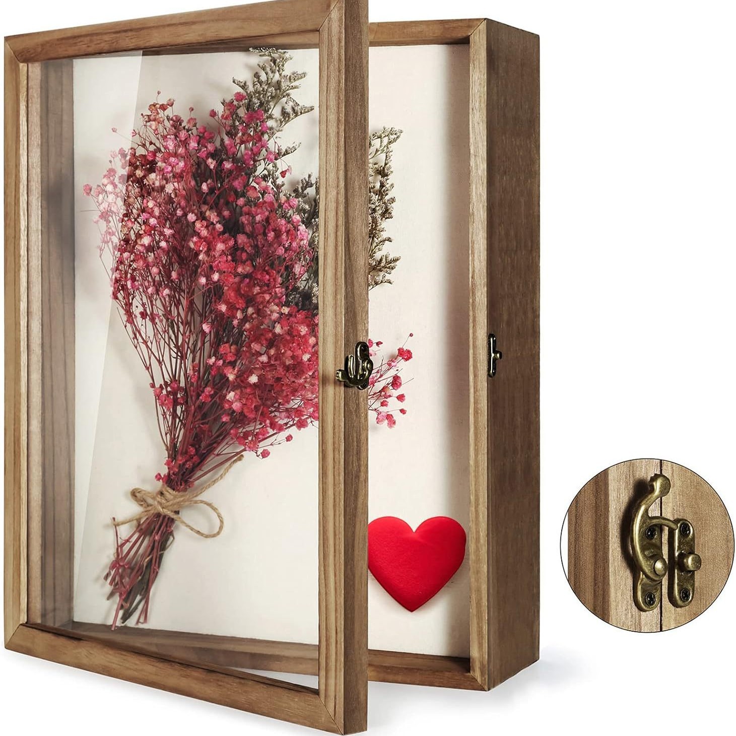Wooden Dried Flower Specimen Frame 6 Inches 7 Inches 8inch 10inch A4 Photo Frame DIY Handmade Solid Wood Stereo Hollow Specimen Picture Frame