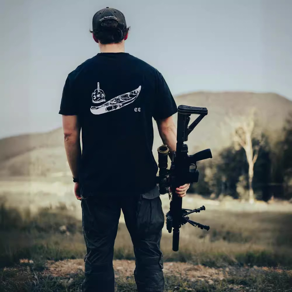 Canoe Club Crew Neck Short Sleeve T-Shirt Tough Guy Clothing Summer New Arrival Military Style