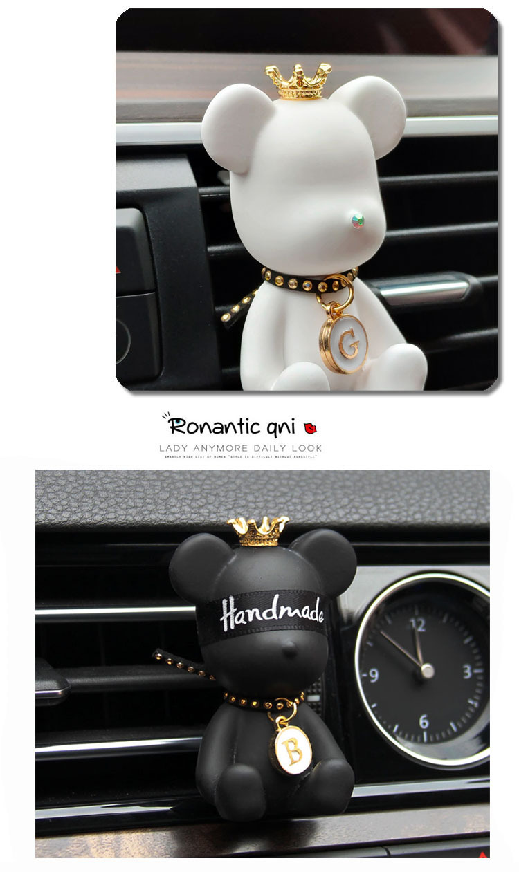 Car perfume ornaments air conditioning outlet expansion Incense Stone jewelry violent bear gypsum aromatherapy car fragrance light fragrance
