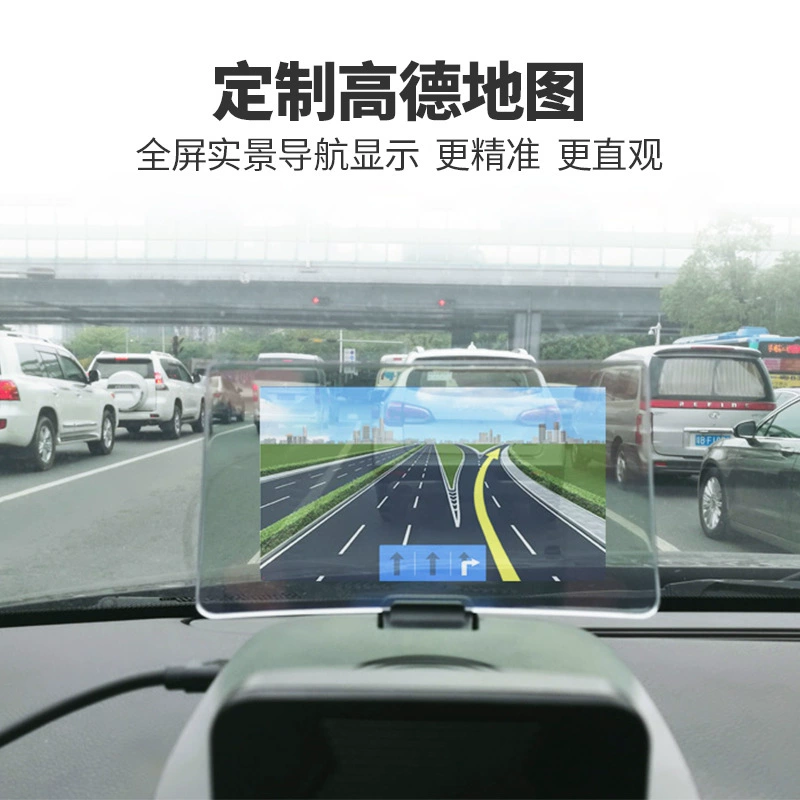 Big Plus H1 полноцветный экран умный HUD проекционный дисплей OBD навигация скорость дисплей давления в шинах