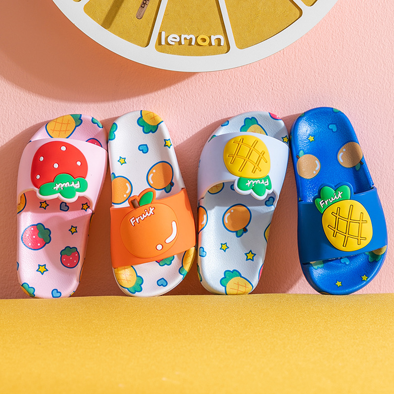 2021 Fruit Children's Slippers Summer In...