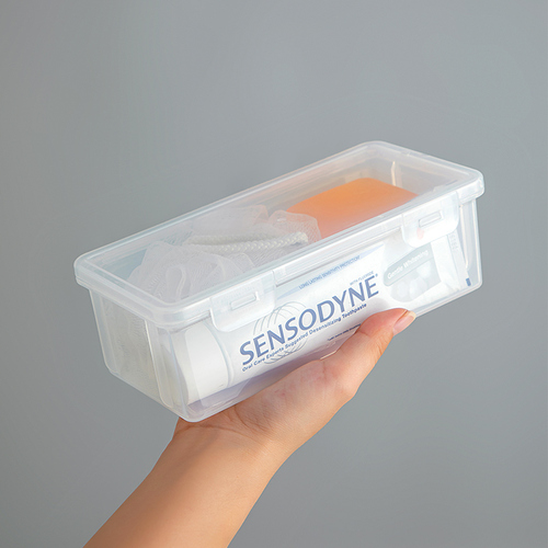 58C1 Travel Toiletries Bag Transparent Box Storage Bag Men's Business Travel Portable Small Waterproof Supplies Toothpaste Toothbrush Dry and Wet