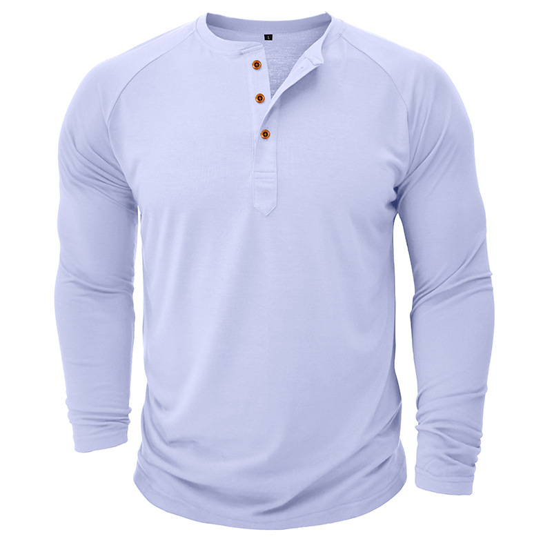 autumn and winter men's long-sleeved T-shirts, men's bottoming shirts, men's t-shirt clothing processing_voghion.com