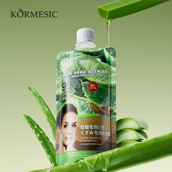 medical aloe vera gel with snail secretion for face for skin care