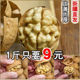 纸皮核桃薄皮2023年新货手剥奶香草本新疆阿克苏熟烤核桃