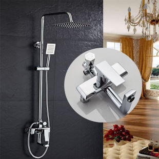 Brass Shower Head Set Bathroom Full Lift Shower Booster Nozzle Wholesale Three-Speed Adjustable Booster Shower Head