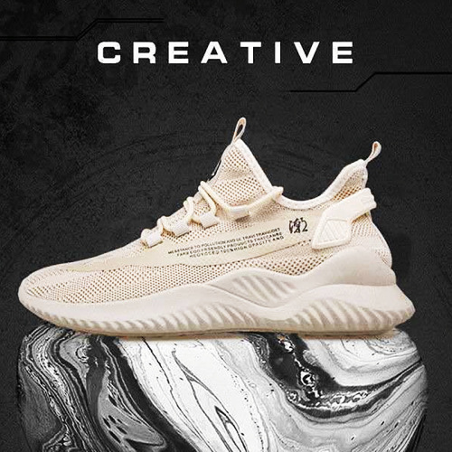 Manufacturer spring and autumn breathable lightweight student sports shoes casual and comfortable Korean style men's fashion running shoes