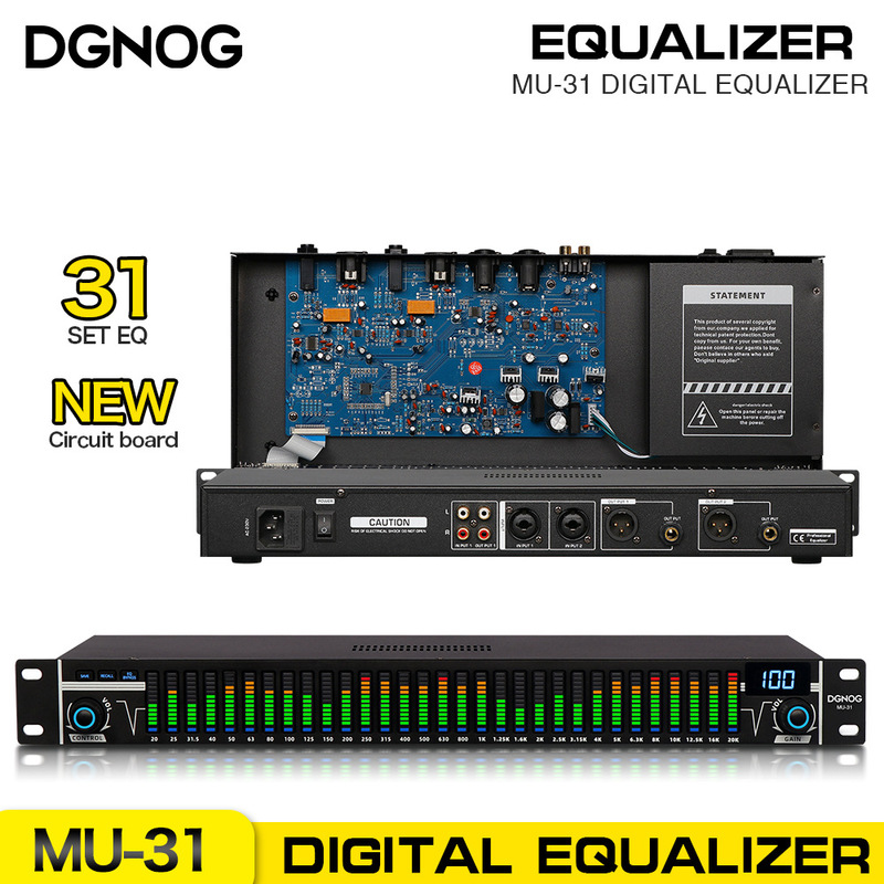 MU-31 Square Cow Edition Audio EQ Equalizer 31 Band Graphic Equalizer for Professional DJ Stage Conferences MU-31 Square Cow Edition Audio EQ Equalizer 31 Band Graphic Equalizer for Professional DJ Stage Conferences