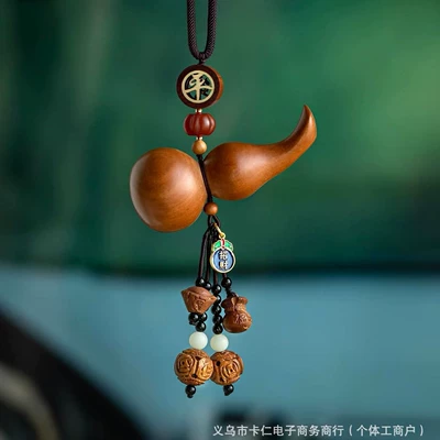 Şaftalı ağacı lotus avtomobil asqısı, bərk ağac balqabaq, yüksək səviyyəli arxa görüntü güzgüsü bəzəyi