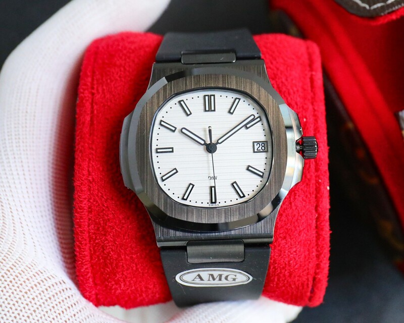 Black and White Ceramic Watch Nautilus 5711 Full Ceramic Waterproof Mechanical Watch Fully Automatic Mechanical Men's Watch