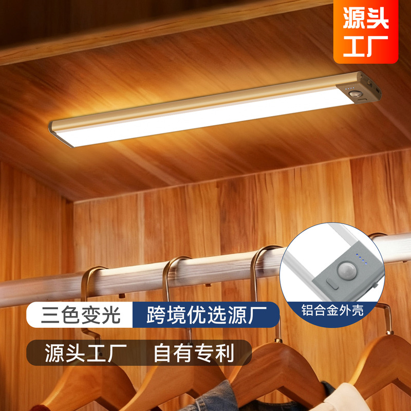 Human Body Sensor Light, Modern and Simple, Smart Charging Display Led Night Light, Popular Bedroom Wardrobe Corridor Light