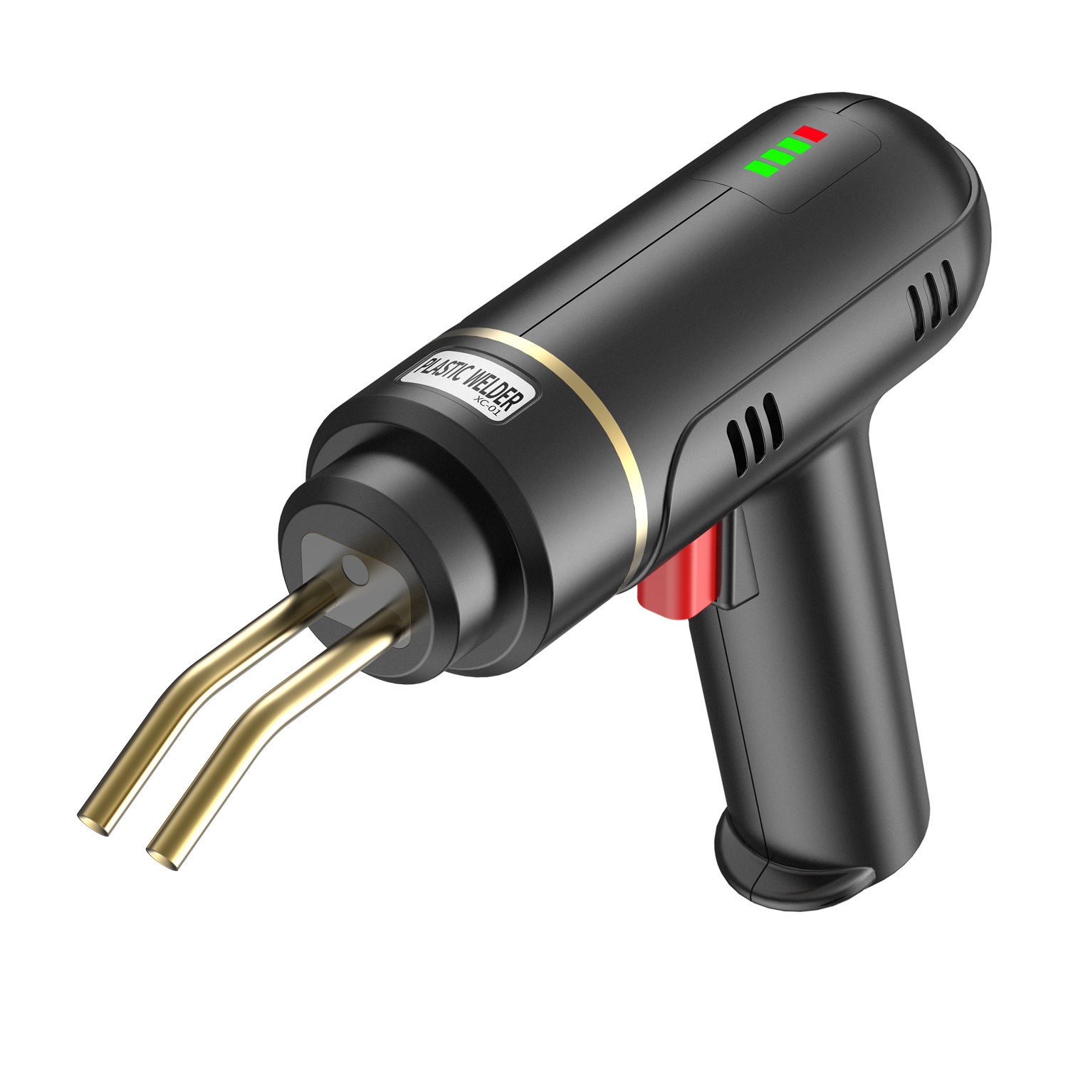 Outils Machine de réparation de pare-chocs de voiture de type chargeur de batterie au lithium Pistolet de soudage de réparation de plastique de type sans fil Machine de soudage Coffret en plastique_voghion.com