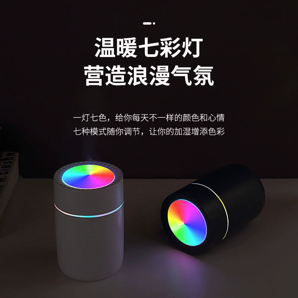 Humidifier K15, USB Mini Aromatherapy Diffuser, Quiet Night Light, 80×80×120 mm