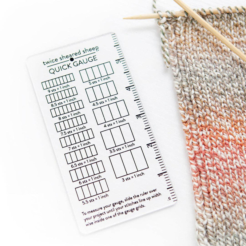 Cross-Border New Product Quick Gauge Ruler, Quick Measuring Ruler for Knitting and Crochet