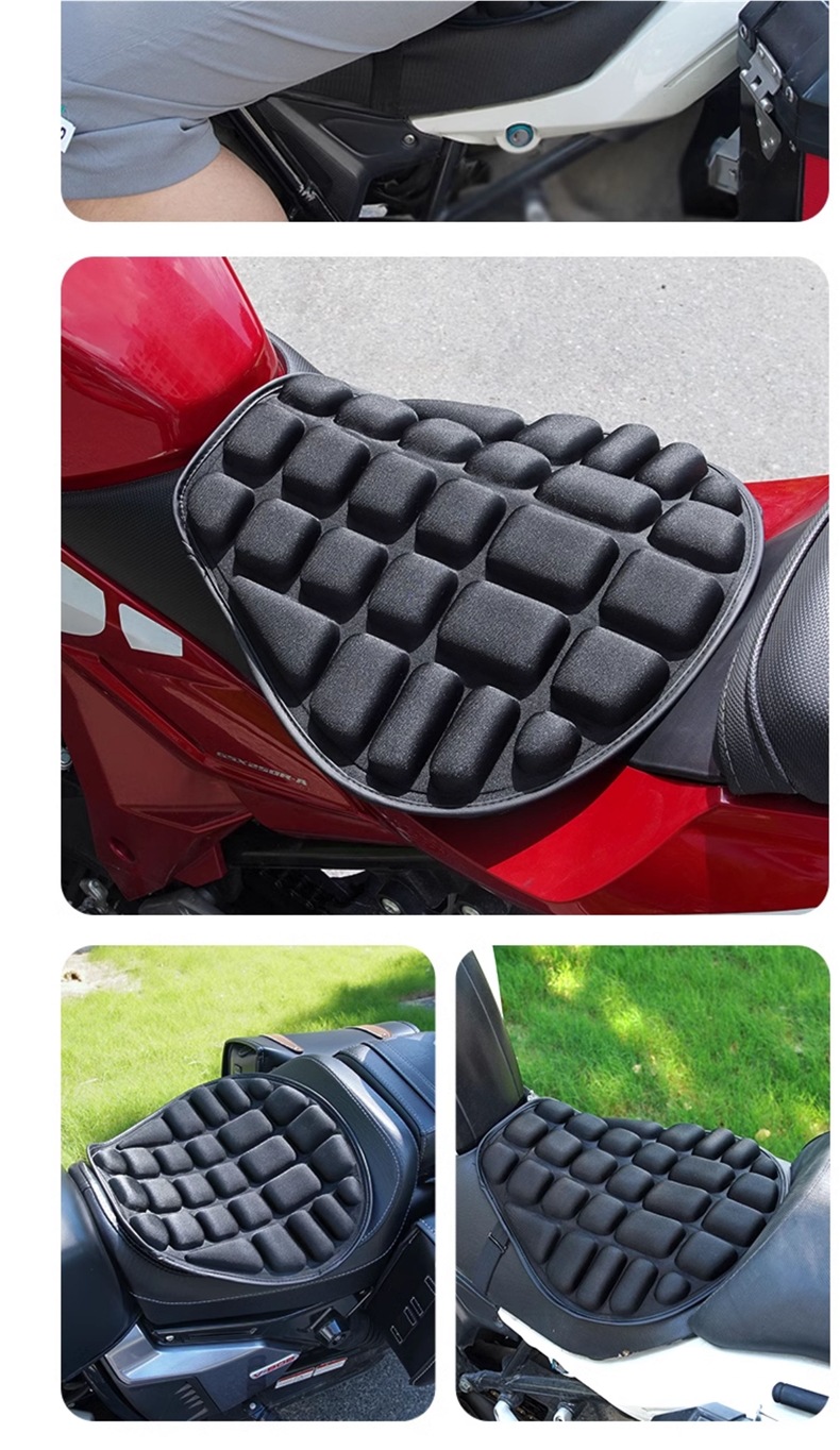 Motorcycle Seat Cushion Seat Cover Motorcycle Cover Insulation Pad Scooter Shock-Absorbing Insulation Pad Waterproof Sun Protection Thickened Seat Cushion