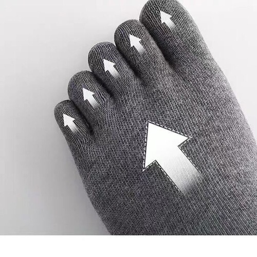 Five-finger socks for men and women, deodorant, four-season mid-calf sweat-absorbent split-toe socks for men and women, business mid-calf split-toe socks, cotton socks