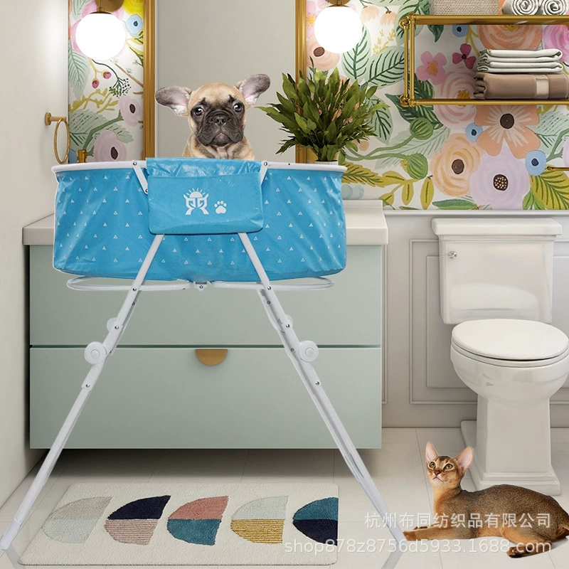 Горячая продажа домашних животных легко чистится Ванна Портативная Складная Ванна для домашних животных Заводские образцы