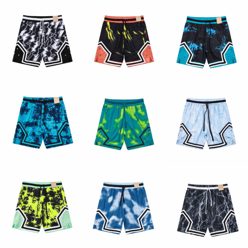 American-Style Trendy Summer Brand Beach Shorts Casual Loose Sports Shorts Unisex Basketball Shorts Cross-Border