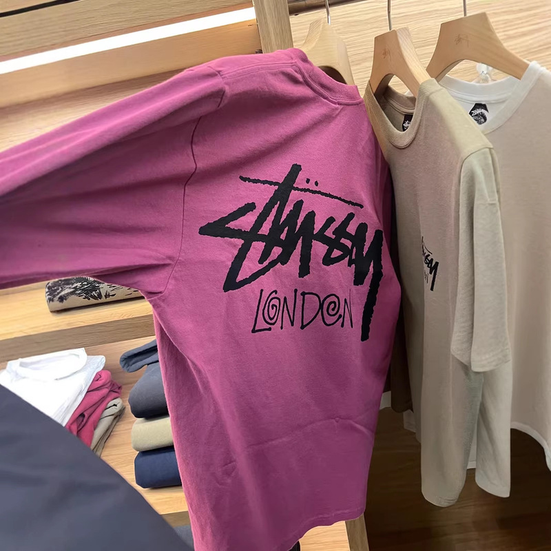 High-End American-Style Trendy Brand City Limited Edition Spring-Summer Raspberry Pink Short-Sleeve T-Shirt for Men and Women, Couple's Loose Half-Sleeve Stu West High-End American-Style Trendy Brand City Limited Edition Spring-Summer Raspberry Pink Short-Sleeve T-Shirt for Men and Women, Couple's Loose Half-Sleeve Stu West