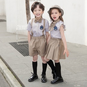 Graduated from kindergarten suits summer wear clothes of large photo dress suit children's chorus costumes performance