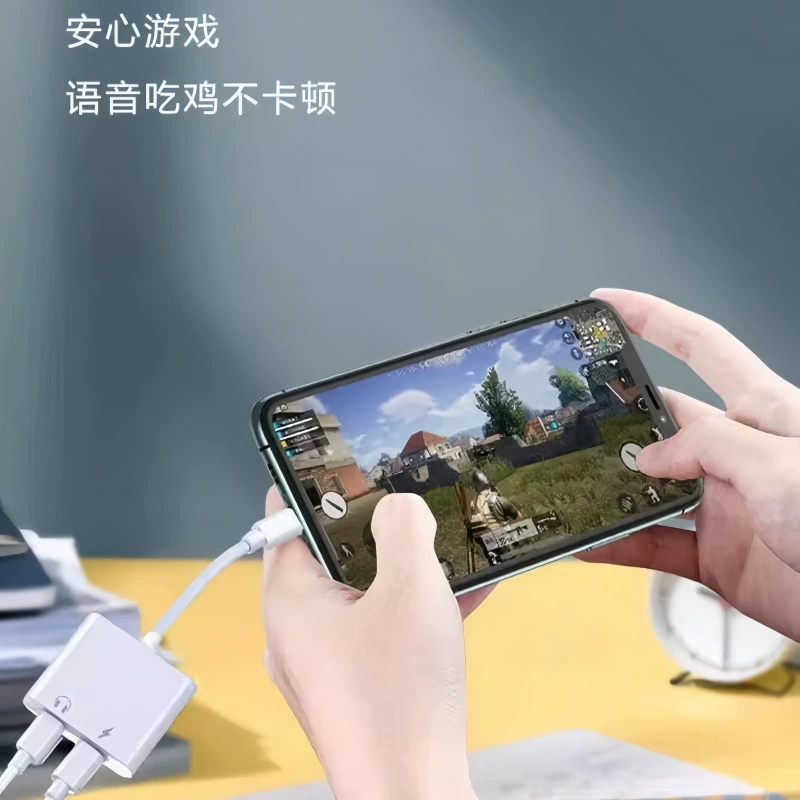 Apple, наушники, совместимый адаптерный кабель для зарядки, 2 в 1, 3,5 мм