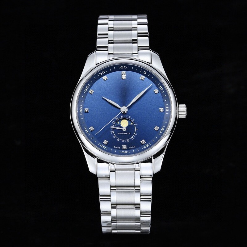 Cross-Border Dropshipping Langjia Famous Craftsman Moon Phase Master Series Men's Watch Stainless Steel Strap Automatic Mechanical Business Men's Watch Cross-Border Dropshipping Langjia Famous Craftsman Moon Phase Master Series Men's Watch Stainless Steel Strap Automatic Mechanical Business Men's Watch
