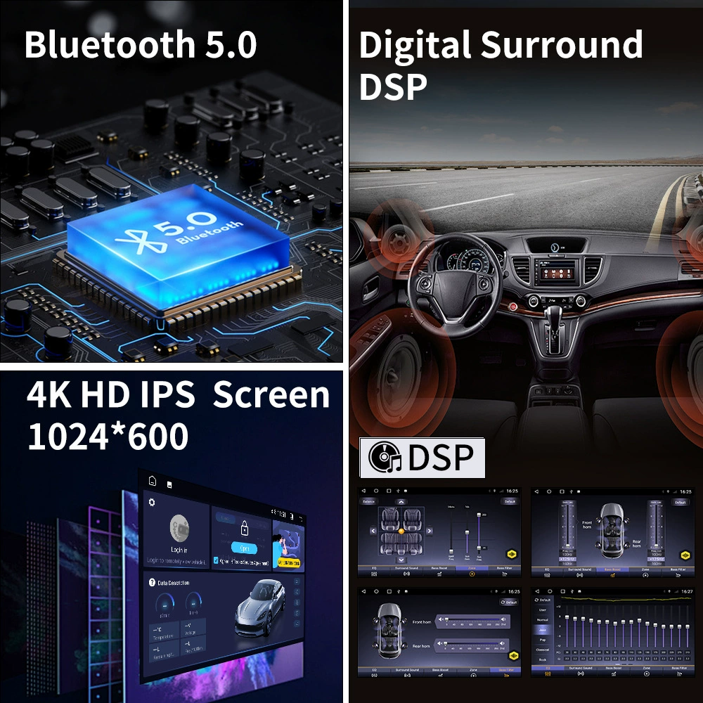 Подходит для Ford F150/F250/F350/E250, Android 13 навигация «всё в одном», 2DIN автомобильная магнитола