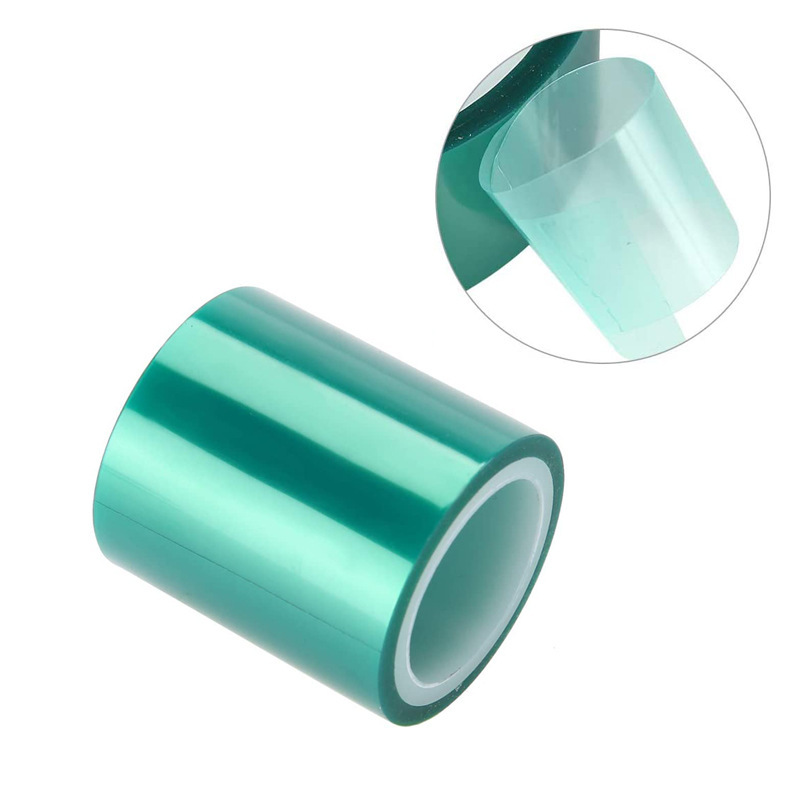 DIY水晶滴胶金属无框无痕胶带绿色小管芯PET耐高温胶带不残胶
