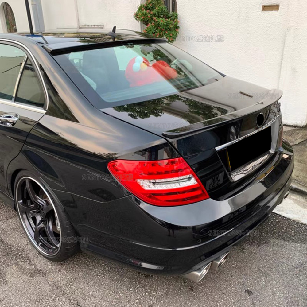 Suitable for Mercedes-Benz C-Class W204 C180 C200 2008-2014 Four-Door Am Model Rear Wing Modification