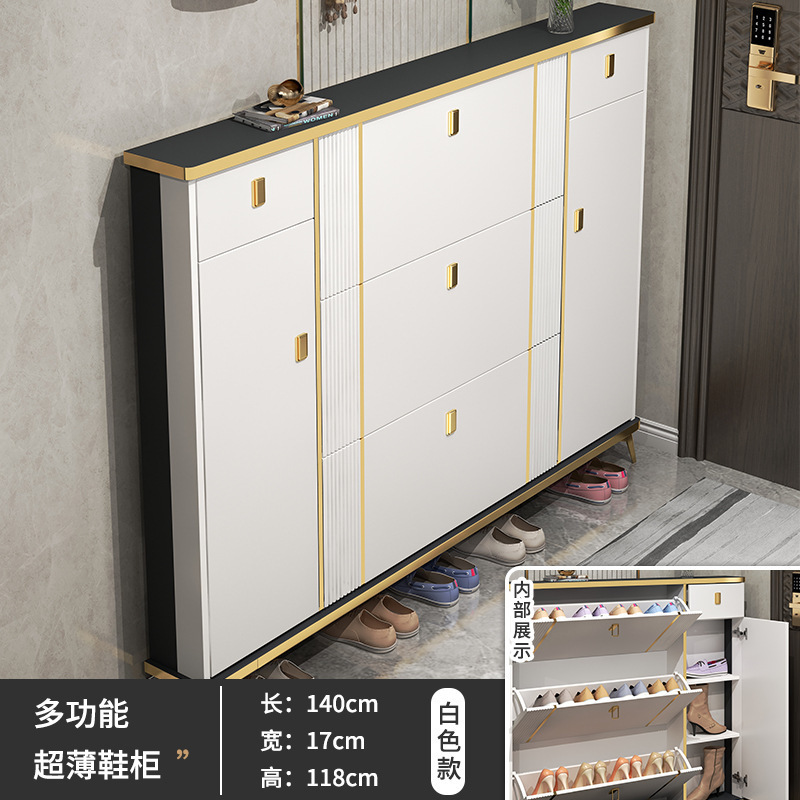 軽量高級ダンプシューズキャビネット、玄関用大容量エントランスキャビネット、シンプルモダンな玄関狭い靴ラック|undefined