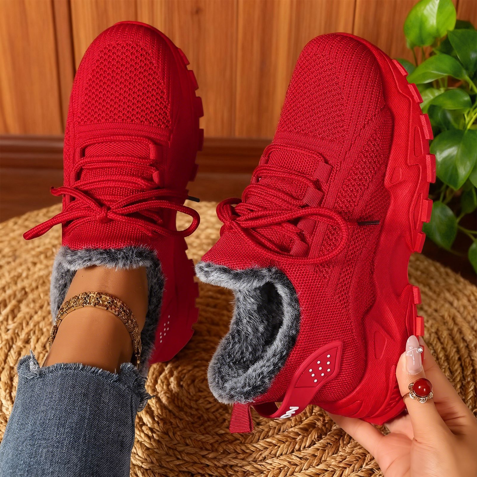 Rojo con vello
