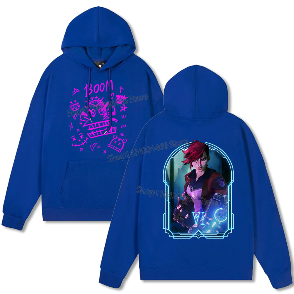 Arcane Hoodie Y2k Clothes Jinx Arcane Pullover for Men/women
