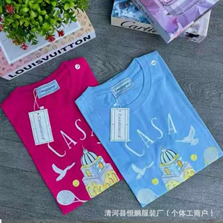 casablanca卡萨布兰卡纯棉短袖重磅240g美式潮牌小众宽松高街t