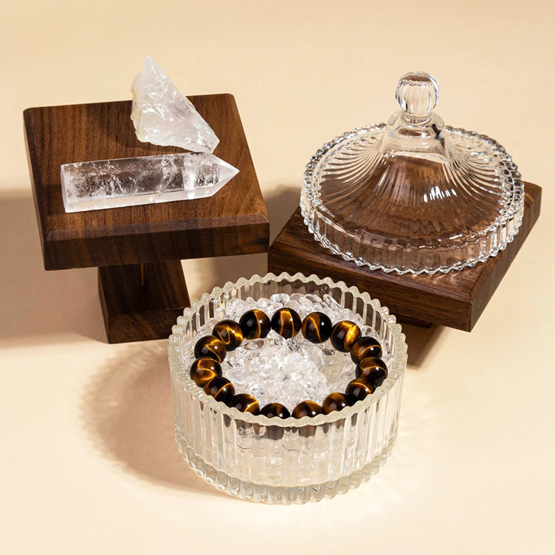 Natural Crystal Demagnetizing Stone, Crystal Jewelry, Demagnetizing Bowl, Protection Salt, Ring, Bracelet, Purification Storage Box, Glass Bowl Natural Crystal Demagnetizing Stone, Crystal Jewelry, Demagnetizing Bowl, Protection Salt, Ring, Bracelet, Purification Storage Box, Glass Bowl