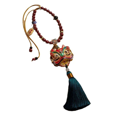 diy car pendant lion dance: Car hanging