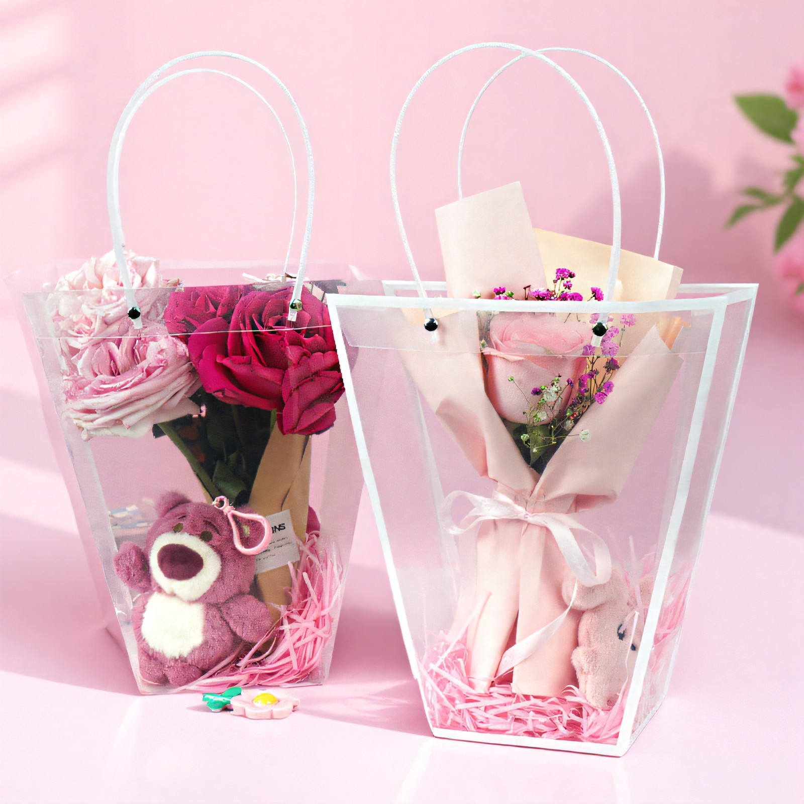 Bolsa de embalaje de Año Nuevo, bolsa de mano, bolsa de regalo, bolsas de regalo para el día de San Valentín.