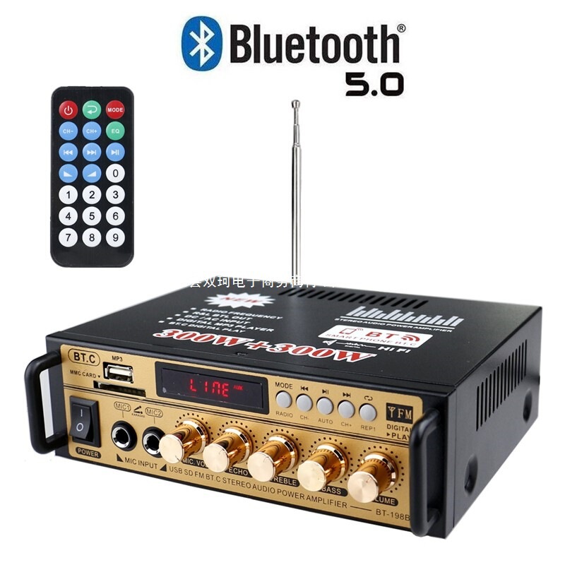 ミニ小型アンプスピーカーパワーアンプカード U ディスクラジオ DC 12 ボルト 220V Bluetooth アンプ|undefined