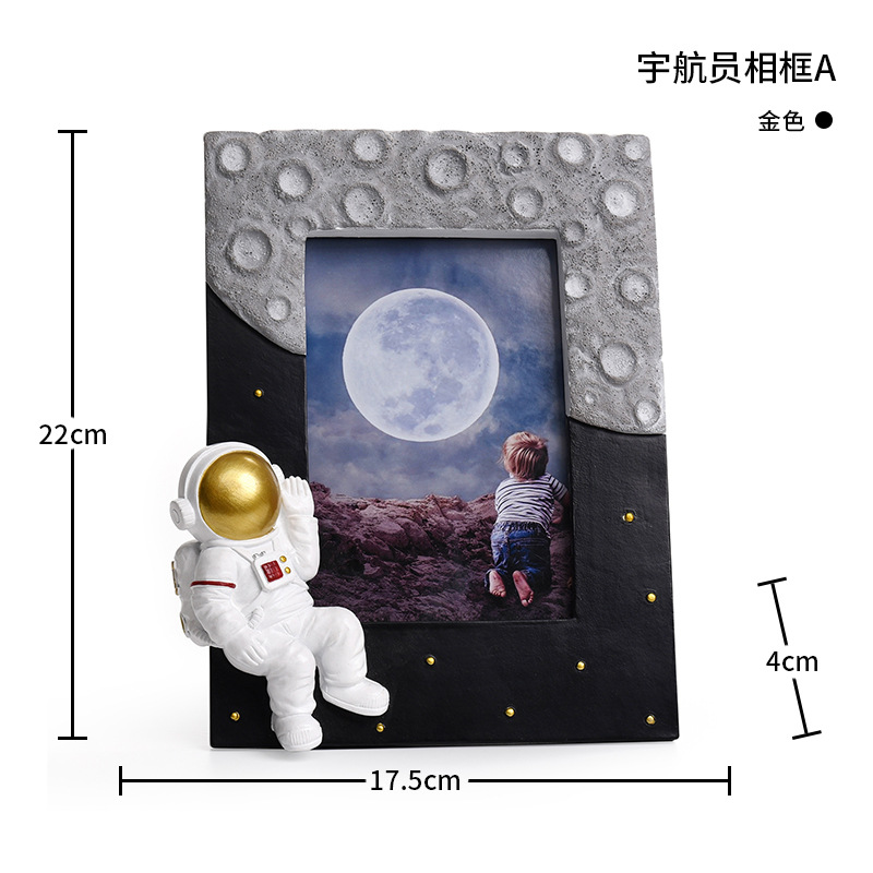 우주 비행사 사진 프레임 유형 A-골드
