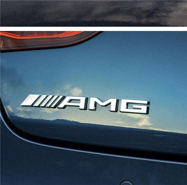 Mercedes-Benz rear car sticker, AMG tail emblem modification for CLA200/220/260, CLA45 lettering, and four-wheel drive symbol