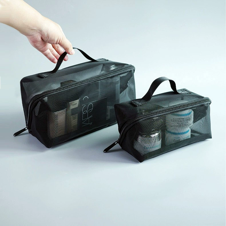 Косметичка для внешней торговли, женская портативная косметичка большой емкости для путешествий, Интернет-знаменитости, сумка для хранения косметики, сетчатая прозрачная сумка для туалетных принадлежностей