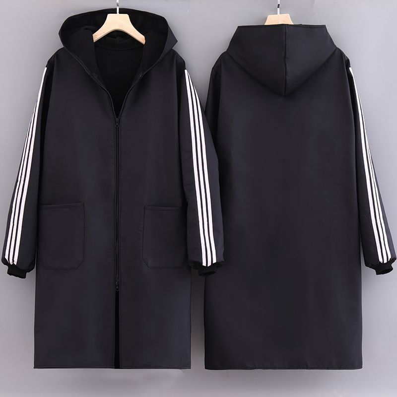冬のベルベットの厚みのある長袖スモック防水性と耐油性の暖かいジャケット作業服キッチンホームエプロン新しいスタイル|undefined