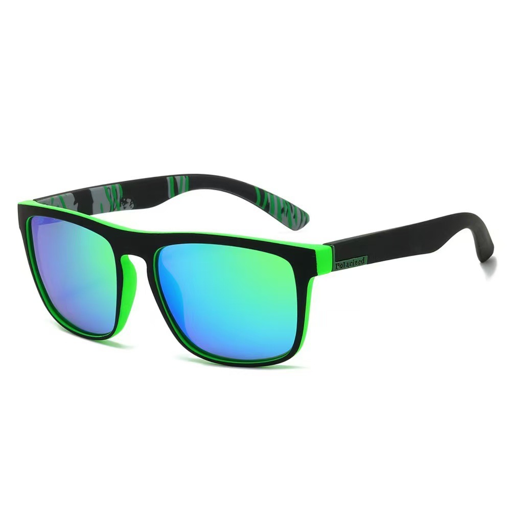 Black -green frame green film